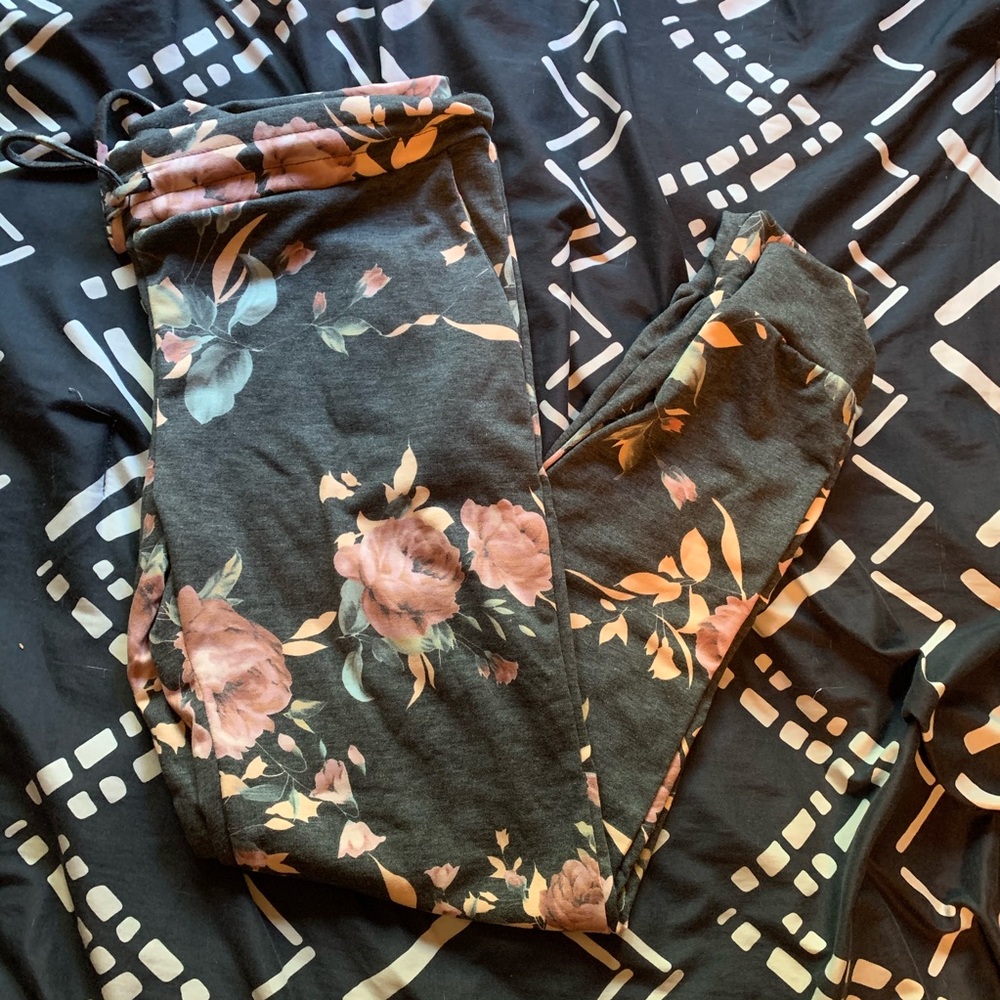 Floral Joggers